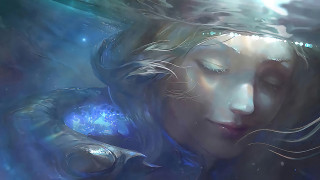 Woman water underwater fantasy painting - charlie bowater free wallpaper