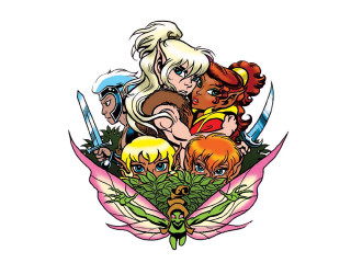 Cartoon characters flower dragon group - dungeon and dragons free wallpaper