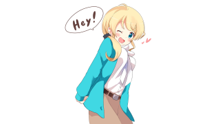 Woman speech bubble hey speech - ayo free wallpaper for desktop