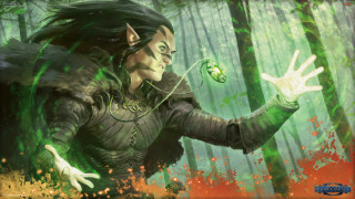 Man forest green light hand - a green light free wallpaper