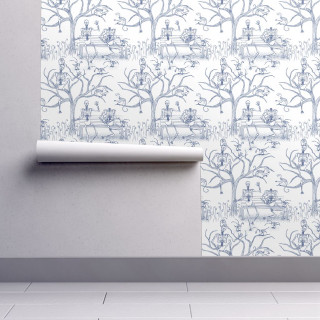 Wall tree pattern white shelf - a white wall free wallpaper for tablet