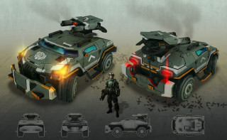 Vehicle man gun cobra concept - its hand free wallpaper for desktop