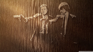 Gun duo woodcut funk art - incredible art free wallpaper