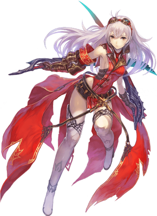 Woman white hair red cape - a red cape free wallpaper for mobile