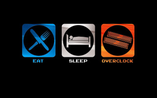 Eat sleep overlock bed knife - knife free wallpaper