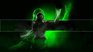 Man green outfit tennis racket - a green outfit holding free wallpaper