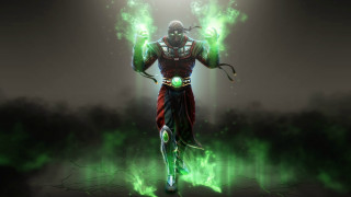 Man green costume green light 2 - his head free wallpaper
