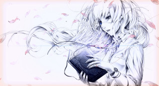 Alice prin gothic manga flowers - a drawing of a woman free wallpaper
