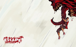 Man walking bloody area monster - bloody free wallpaper for desktop