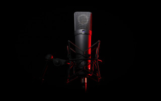 Microphone red light dark room - the dark room free wallpaper for desktop