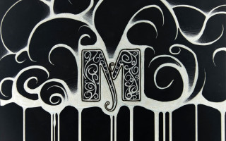 Black white letter m background - m free wallpaper for desktop