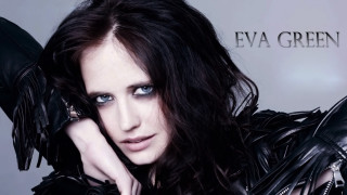 Woman blue eyes black leather - evan charlton free wallpaper for desktop