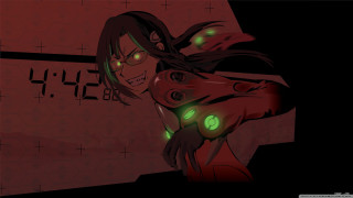 Glowing green eyes cyberpunk red - a red wall free wallpaper for desktop