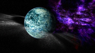 Blue purple object space stars - aya goda free wallpaper for desktop