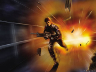 Man holding gun firework background 3 - a gun in a room free wallpaper