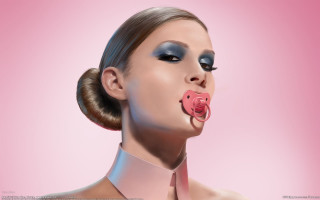 Pink pacifier woman clarice beckett - hyper real free wallpaper