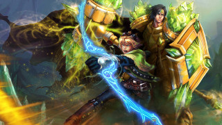 Couple people game sword demon - the back of them free wallpaper