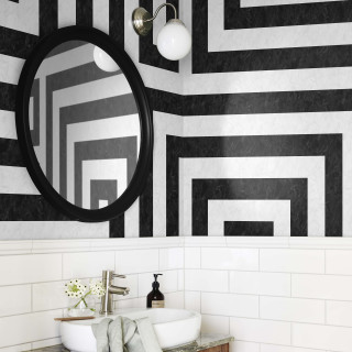 Bathroom sink mirror wallpaper black 2 - a sink and a mirror free wallpaper