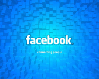 Blue facebook background squares image - square free wallpaper for desktop