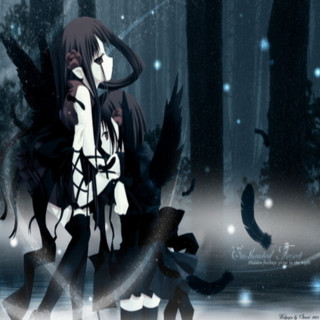 Girl blackwings snow night star - long hair free wallpaper for tablet