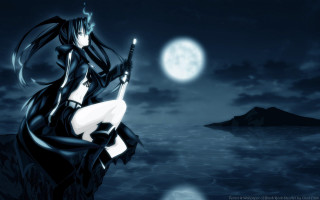 Woman black outfit gun full 4 - dark night free wallpaper