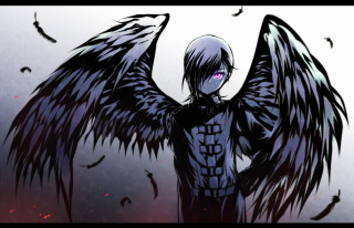 Black wings manga gothic angel - black wing free wallpaper