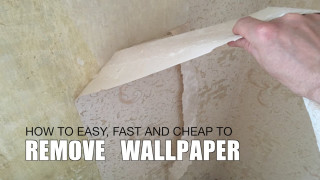 Remove wallpaper easy fast cheap - temporary art free wallpaper