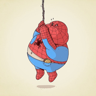 Spider man hanging rope spider - a rope free wallpaper for tablet