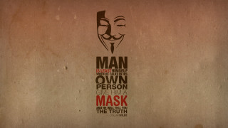 Man mask first sense own 2 - expressive free wallpaper