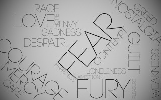 Black white typogram text wall - a white background free wallpaper