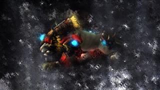 Robot glowing eyes red yellow - eye free wallpaper for desktop