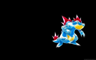 Blue yellow dragon red horns - abidin dino free wallpaper