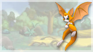 Cartoon cat yellow body orange - cell free wallpaper for desktop