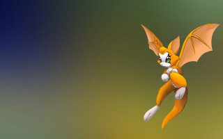 Cartoon character flying bat tail - his head free wallpaper