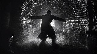 Man standing tunnel water arms - viennese actionism free wallpaper