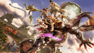 Giant robot riders futuristic city - a futuristic city free wallpaper