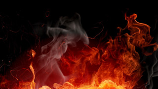 Fire orange red black background 3 - objective abstraction free wallpaper for desktop