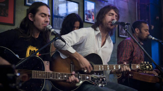 Man playing guitar singing microphone 3 - bradley walker tomlin free wallpaper