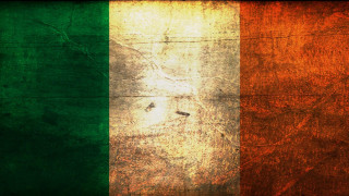 Ireland flag grungy wall art - a black frame free wallpaper