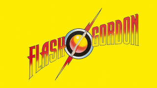 Yellow background flash gordon logo - dave gibbons free wallpaper