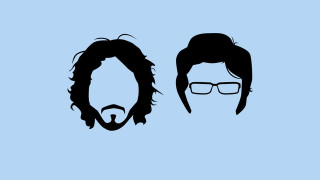 Men glasses beard blue background - movie poster free wallpaper for desktop