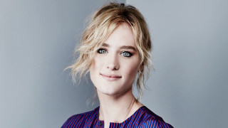 Blonde woman blue eyes blue - emma geary free wallpaper