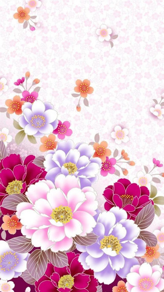 Pink white flower background lots - free flowers wallpaper for mobile