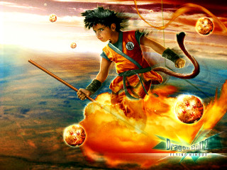 Man staff snake sky background - his back in free wallpaper