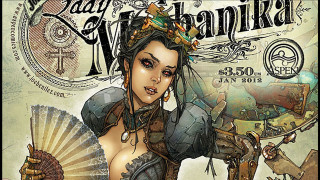Woman fan tattoo chest image - steampunk free wallpaper