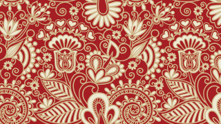 Red white floral pattern flowers - floral pattern free wallpaper