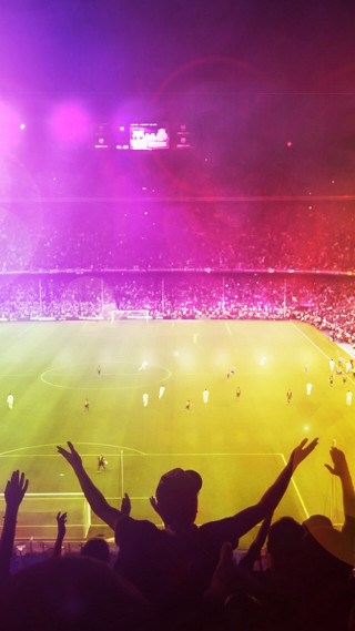 Crowd soccer game stadium hands - a crowd of people free wallpaper for mobile