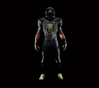 Football player black uniform green - aaa game free wallpaper for tablet