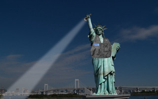 Statue of liberty torch bridge - a statue of liberty free wallpaper