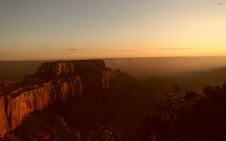 Mountain sunset clouds sky view 2 - a view of a mountain free wallpaper